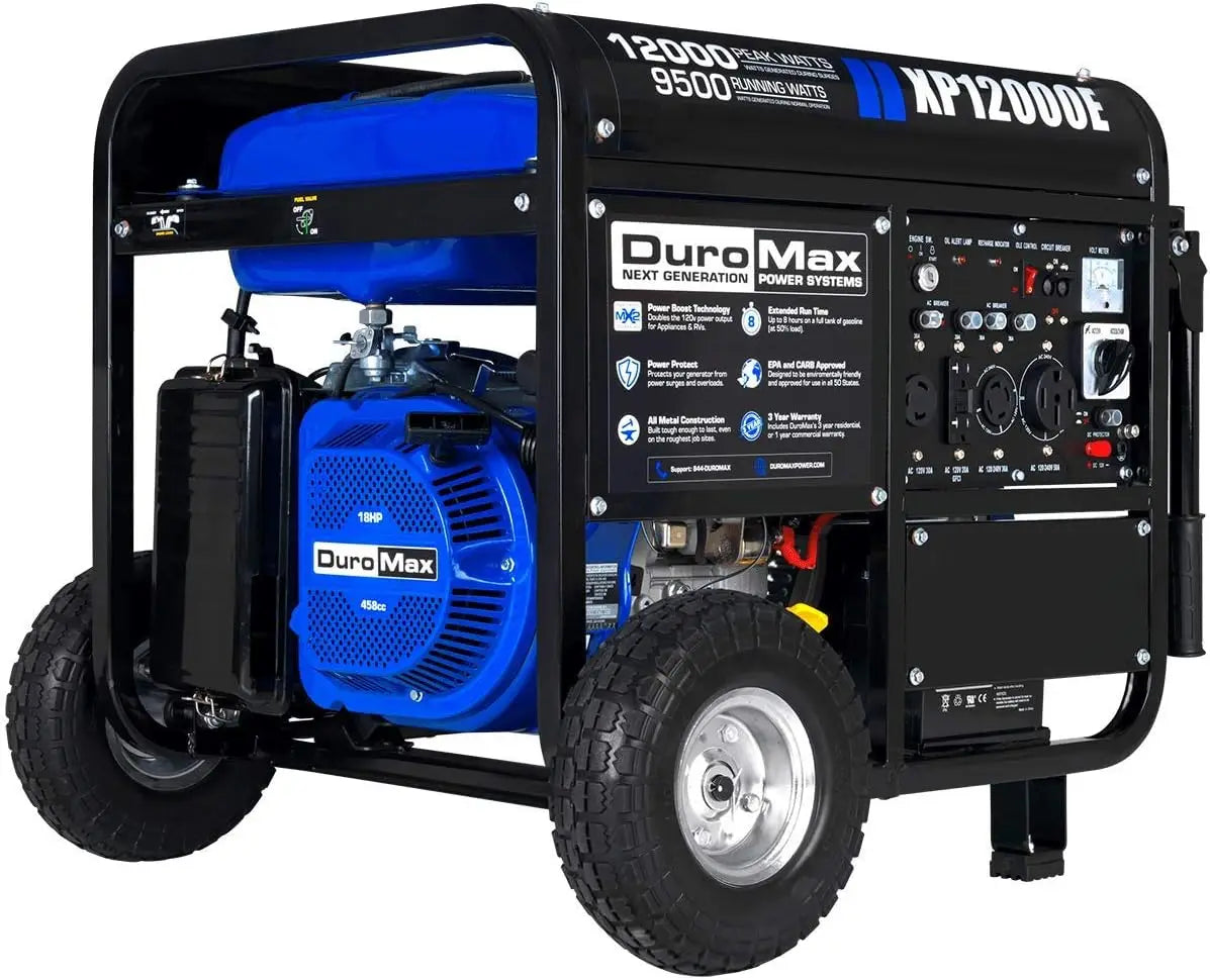 Dual Fuel Portable Generator Gas or Propane Powered Electric Start-Home Back Up