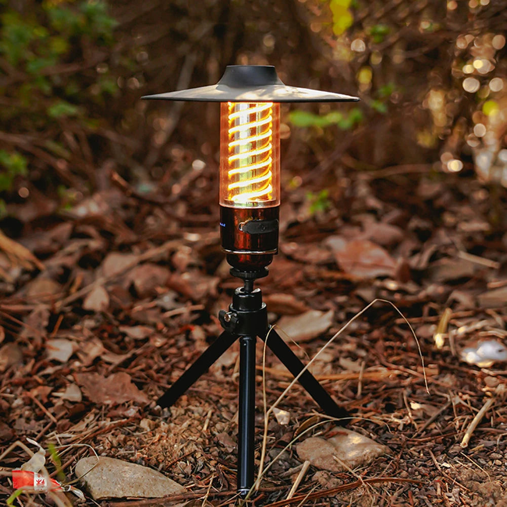 Portable Camping Light 3 Lighting Modes Camping Lantern USB Rechargeable Waterproof Tent Hanging Lamps Outdoor LED Flashlight